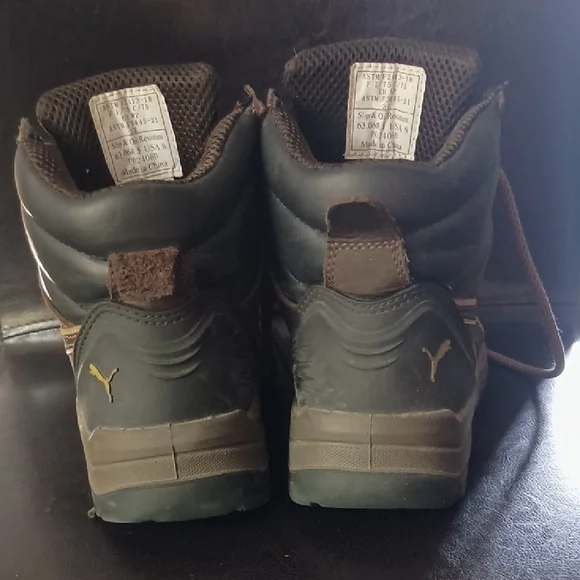 Puma Women's Brown Composite Toe Boots - Picture 3 of 9